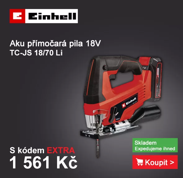 Aku přímočará pila 18V/2,5Ah TC-JS 18/70 Li Cordless Jig Saw Ein