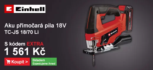 Aku přímočará pila 18V/2,5Ah TC-JS 18/70 Li Cordless Jig Saw Ein