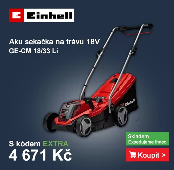 Aku sekačka na trávu 18V/4,0Ah GE-CM 18/33 Li Einhell 3413260