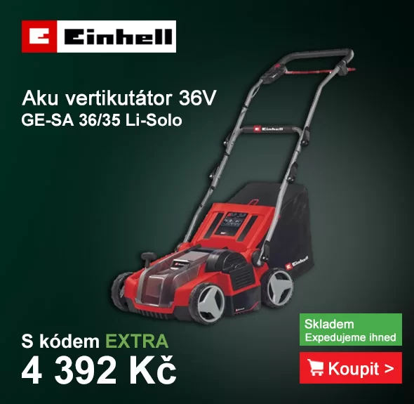 Aku vertikutátor a provzdušňovač 2x18V/bez aku GE-SA 36/35 Li-So
