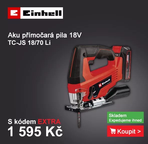 Aku přímočará pila 18V/2,5Ah TC-JS 18/70 Li Cordless Jig Saw Ein