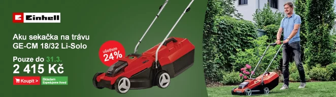Aku sekačka na trávu 18V/bez aku GE-CM 18/32 Li-Solo Einhell 341
