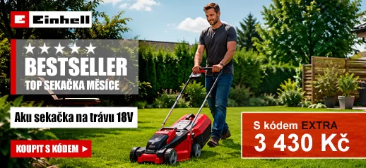 Aku sekačka na trávu 18V GE-CM 18 Li Set (2x3,0Ah) Einhell 34139