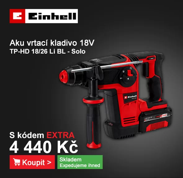 Aku vrtací kladivo 18V/bez aku TP-HD 18/26 Li BL - Solo Einhell