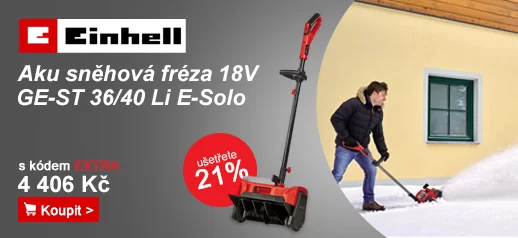 Aku sněhová fréza 18V/bez aku GE-ST 36/40 Li E-Solo Einhell 3417