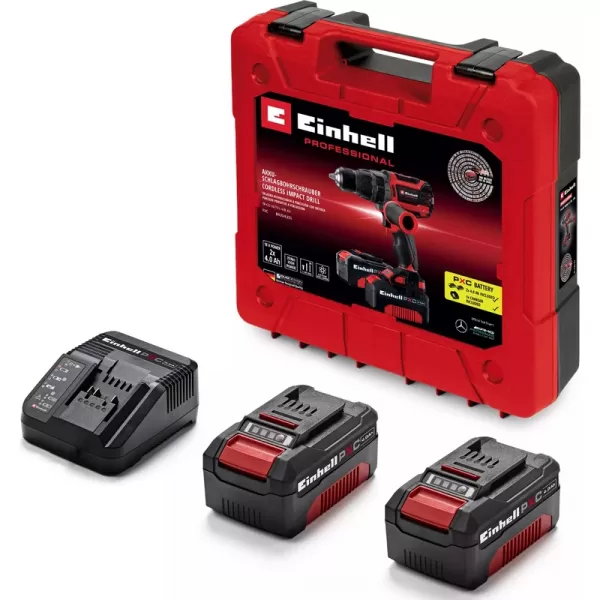 Aku příklepová vrtačka 18V 2x4,0Ah Einhell TP-CD 18/70 Li-i BL Kit