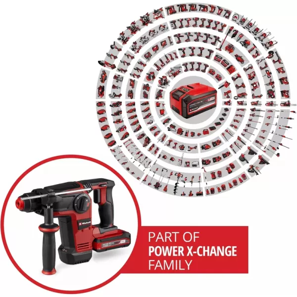 Aku vrtací kladivo 18V TP-HD 18/28 Li BL+4 (1x3,0Ah+) Einhell 4514274