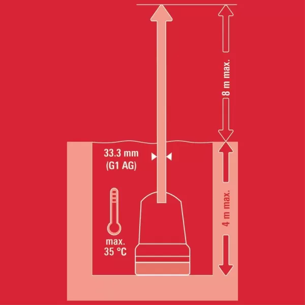 Aku čerpadlo na čistou vodu 18V/bez aku GE-SP 18 Li - Solo Einhell 4181500
