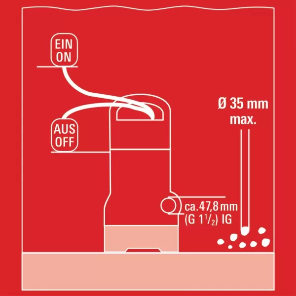 Kalové čerpadlo GC-DP 7835 Einhell 4170682