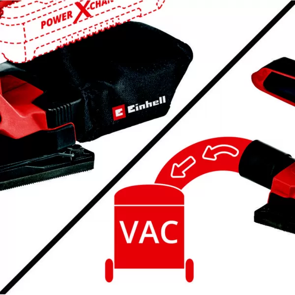 Aku vibrační bruska 18V/bez aku TC-OS 18/187 Li Solo Einhell 4460725