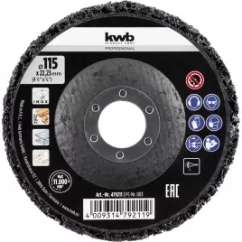 Čistící kotouč do úhlové brusky Univers.Cleaning Wheel 115 Blk