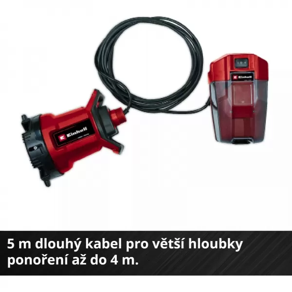 Aku kalové čerpadlo 18V bez aku GE-DP 18/25 LL Li - Solo Einhell 4181590