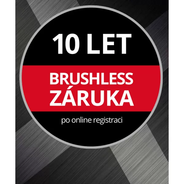 Prodloužená záruka bezuhlíkové motory Einhell na 10 let (registrace zboží do 30 dní)