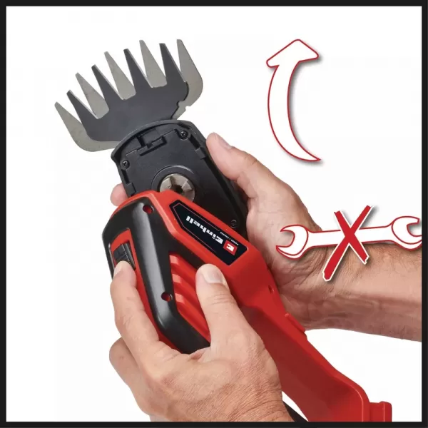 Aku nůžky na trávu a keře 18V 1x 2,5Ah Einhell GE-CG 18/100 Li T (1x 2,5Ah)