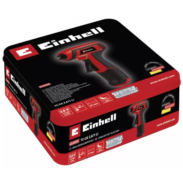 Aku tavná lepící pistole 3,6V/1,5Ah TC-CG 3,6/1 Li Einhell 4522190