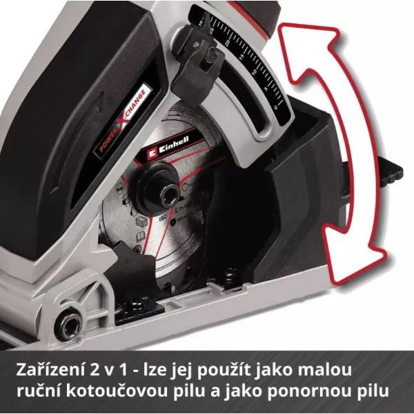 Aku mini kotoučová pila 18V/bez aku TE-CS 18/89 Li - Solo Einhell 4331100
