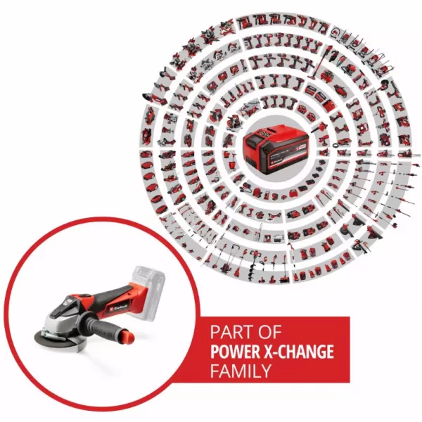 Aku úhlová bruska 18V/bez aku TE-AG 18/115 Li-Solo Einhell 4431110