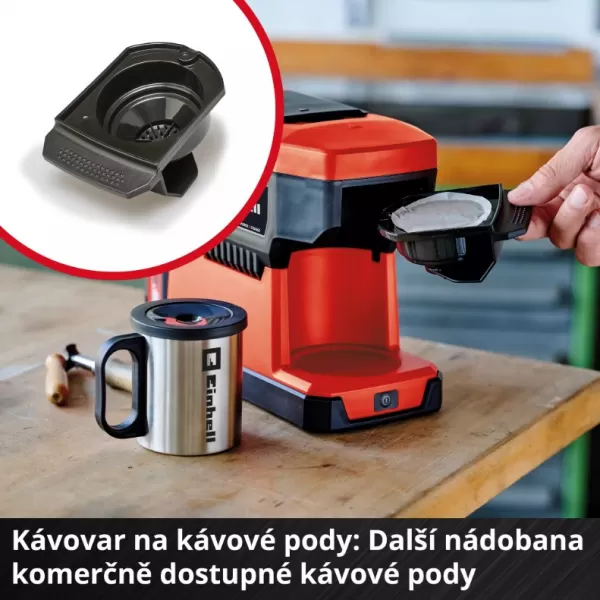 Aku kávovar 18V/bez aku TE-CF 18 Li-Solo Einhell 4609990