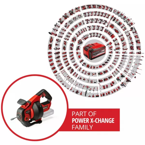Aku čistič trubek 18V/bez aku TE-DA 18/760 Li Solo Einhell 4514160